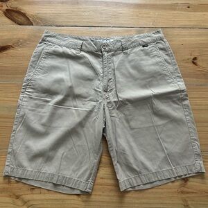 Travis Mathew Tan Flat Front Shorts